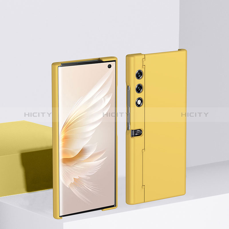 Custodia Plastica Rigida Cover Opaca Fronte e Retro 360 Gradi BH1 per Huawei Honor V Purse 5G Giallo