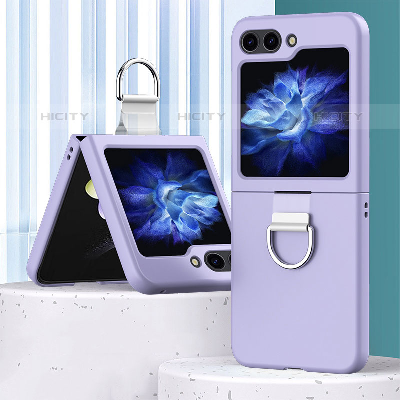 Custodia Plastica Rigida Cover Opaca Fronte e Retro 360 Gradi BH1 per Samsung Galaxy Z Flip5 5G Viola