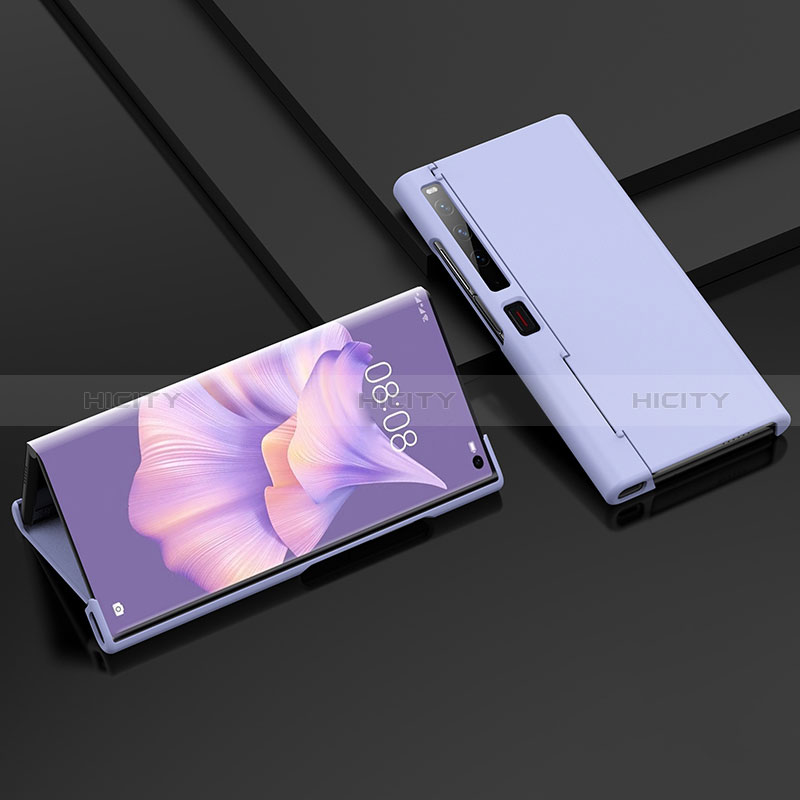 Custodia Plastica Rigida Cover Opaca Fronte e Retro 360 Gradi BH2 per Huawei Mate Xs 2 Viola