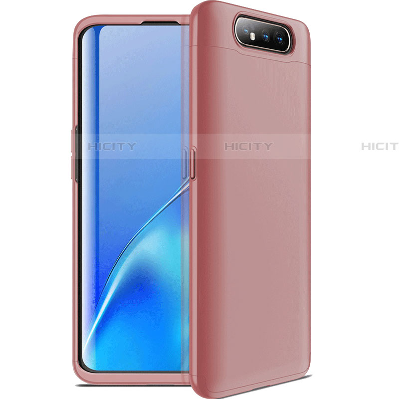 Custodia Plastica Rigida Cover Opaca Fronte e Retro 360 Gradi C01 per Samsung Galaxy A90 4G Oro Rosa