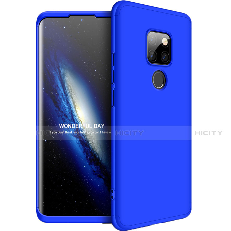 Custodia Plastica Rigida Cover Opaca Fronte e Retro 360 Gradi F01 per Huawei Mate 20 Blu