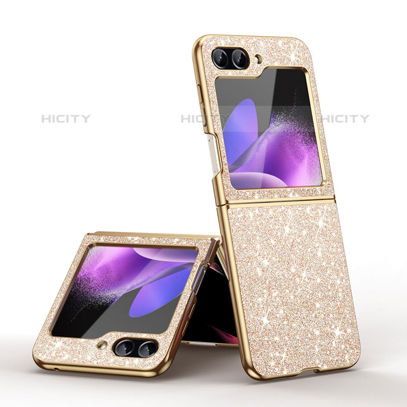 Custodia Plastica Rigida Cover Opaca Fronte e Retro 360 Gradi GS1 per Samsung Galaxy Z Flip5 5G Oro