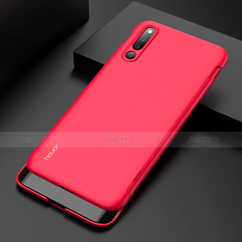 Custodia Plastica Rigida Cover Opaca Fronte e Retro 360 Gradi M01 per Huawei Honor Magic 2 Rosso