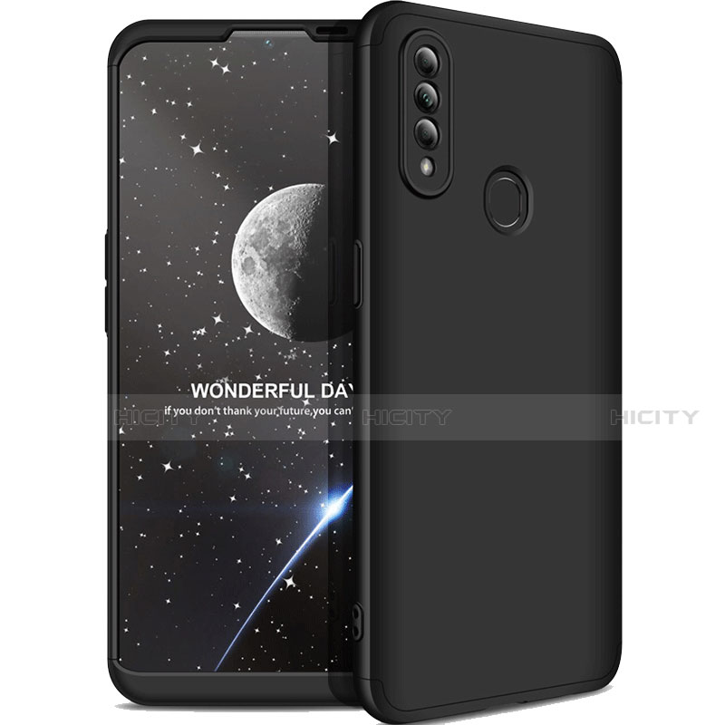 Custodia Plastica Rigida Cover Opaca Fronte e Retro 360 Gradi M01 per Oppo A8 Nero