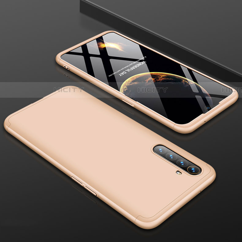 Custodia Plastica Rigida Cover Opaca Fronte e Retro 360 Gradi M01 per Oppo K5 Oro