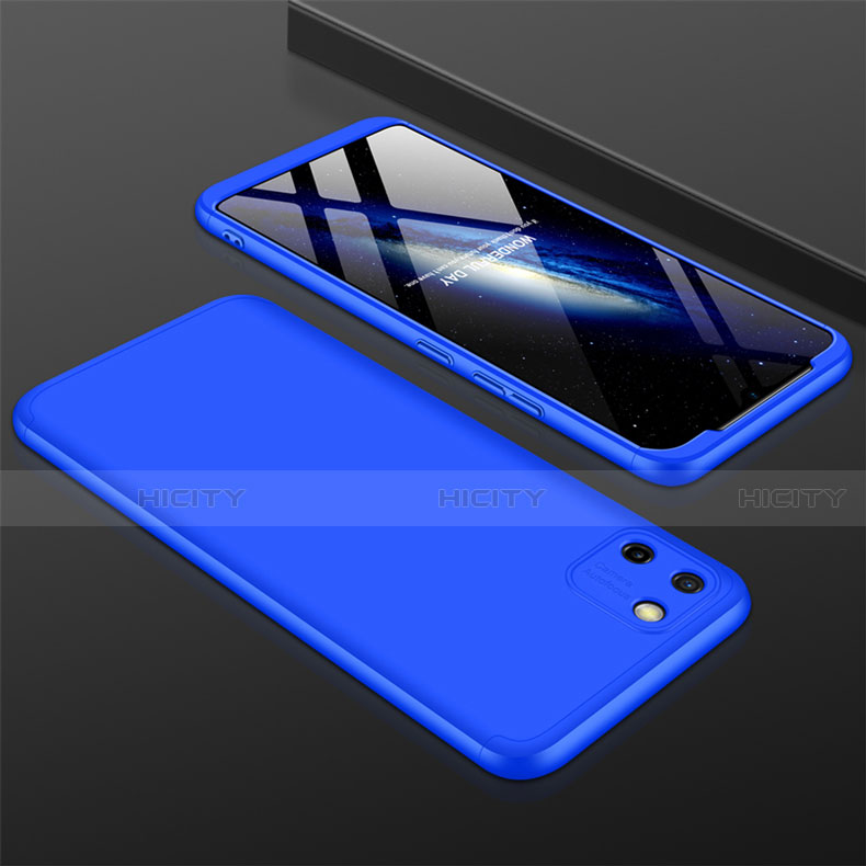 Custodia Plastica Rigida Cover Opaca Fronte e Retro 360 Gradi M01 per Realme C11 Blu