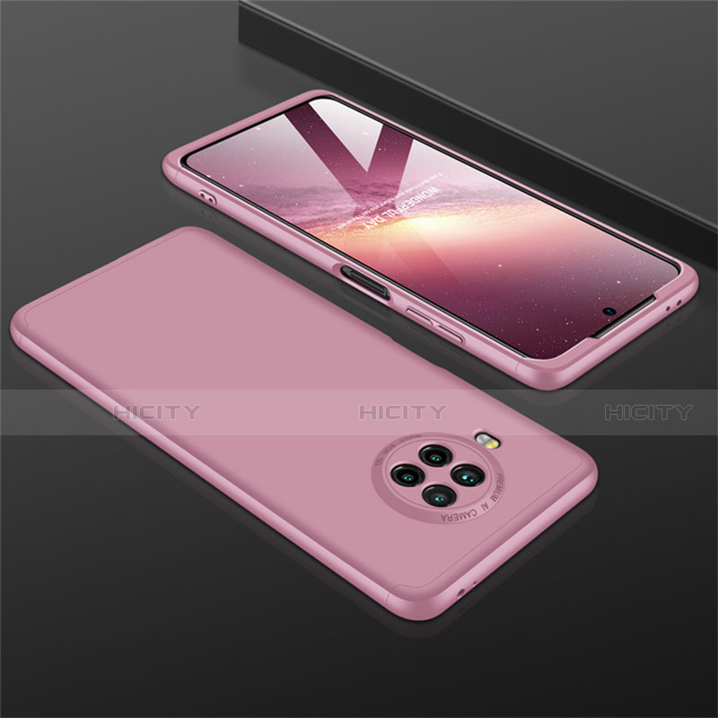 Custodia Plastica Rigida Cover Opaca Fronte e Retro 360 Gradi M01 per Xiaomi Mi 10i 5G Oro Rosa