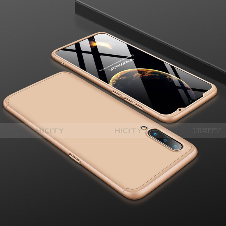 Custodia Plastica Rigida Cover Opaca Fronte e Retro 360 Gradi M01 per Xiaomi Mi 9 Pro Oro