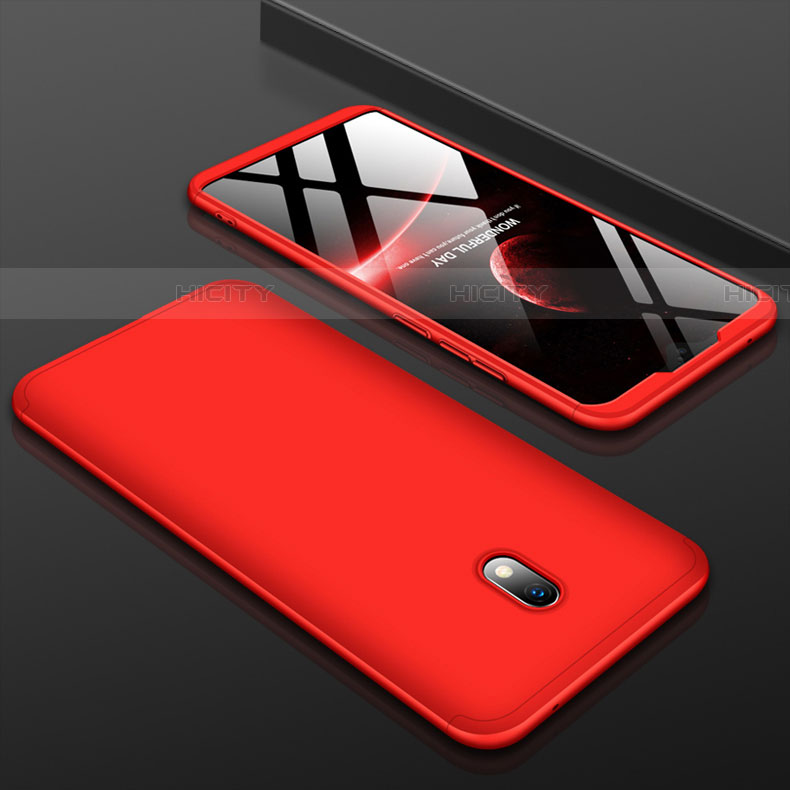 Custodia Plastica Rigida Cover Opaca Fronte e Retro 360 Gradi M01 per Xiaomi Redmi 8A Rosso