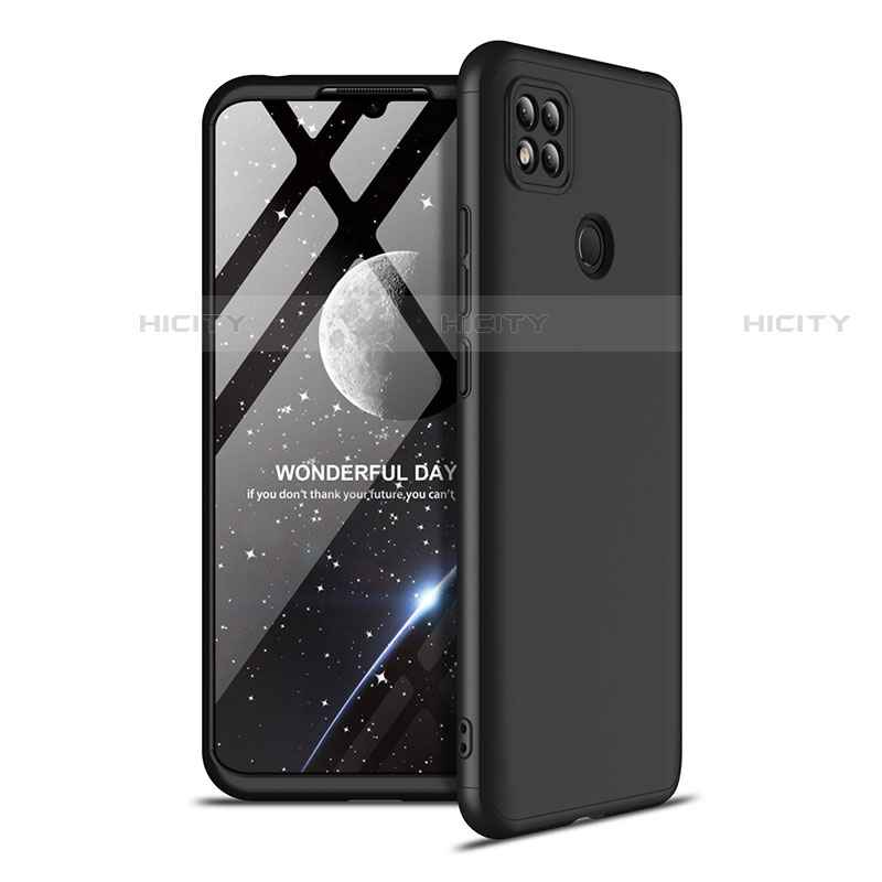 Custodia Plastica Rigida Cover Opaca Fronte e Retro 360 Gradi M01 per Xiaomi Redmi 9C Nero