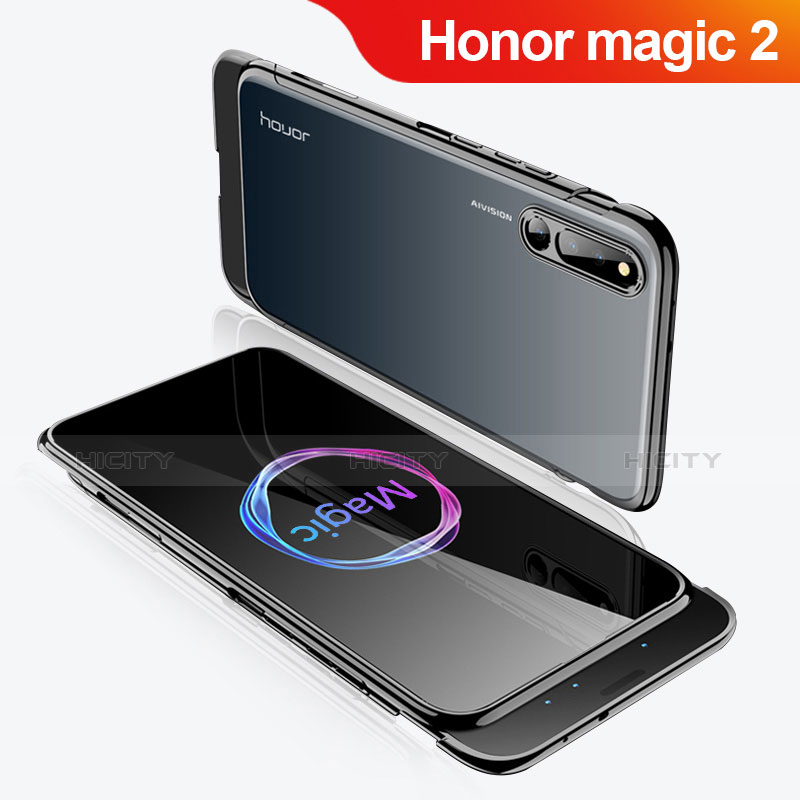 Custodia Plastica Rigida Cover Opaca Fronte e Retro 360 Gradi M02 per Huawei Honor Magic 2 Nero