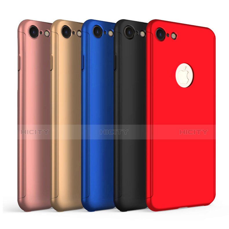 Custodia Plastica Rigida Cover Opaca Fronte e Retro 360 Gradi P01 per Apple iPhone 8