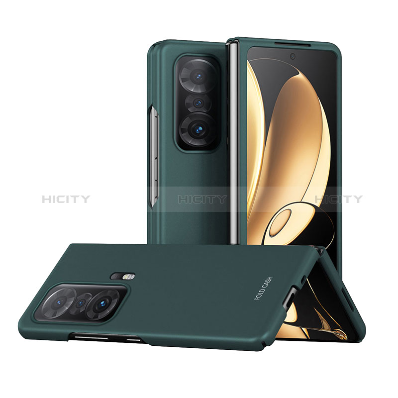 Custodia Plastica Rigida Cover Opaca Fronte e Retro 360 Gradi P01 per Huawei Honor Magic V 5G Verde