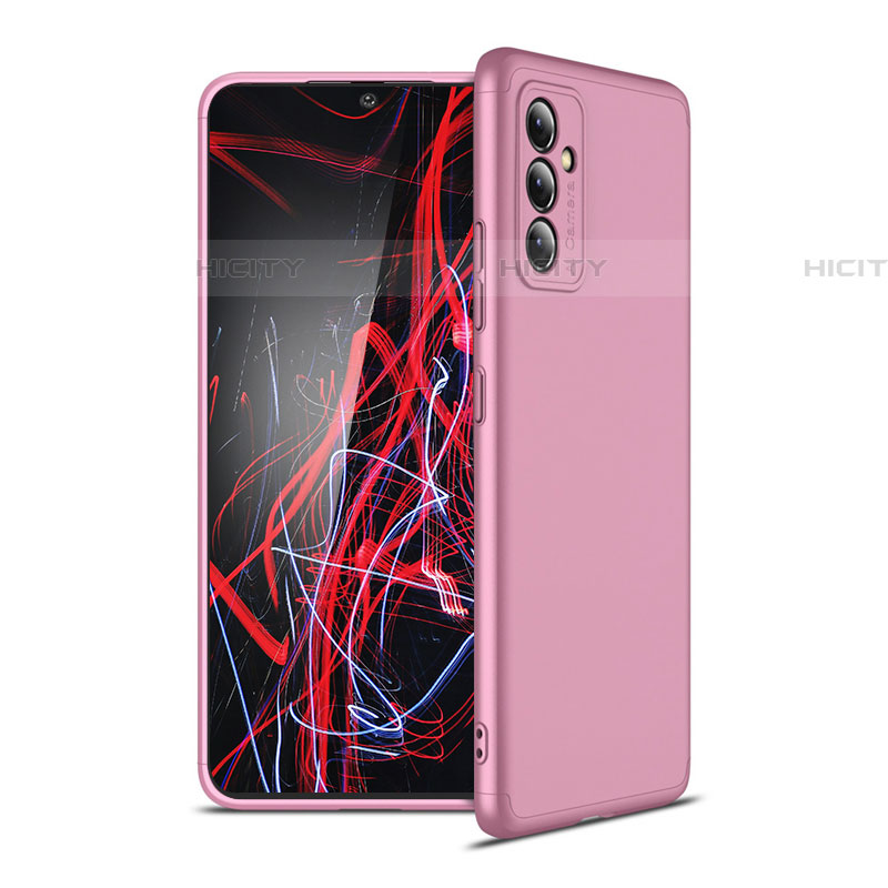 Custodia Plastica Rigida Cover Opaca Fronte e Retro 360 Gradi P01 per Samsung Galaxy A24 4G Oro Rosa