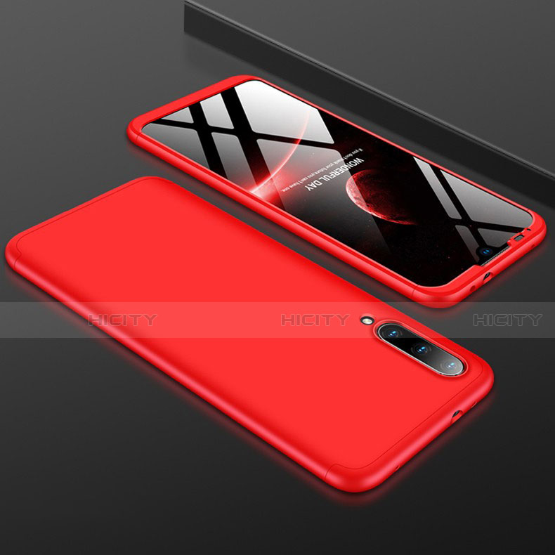 Custodia Plastica Rigida Cover Opaca Fronte e Retro 360 Gradi P01 per Xiaomi Mi A3 Rosso