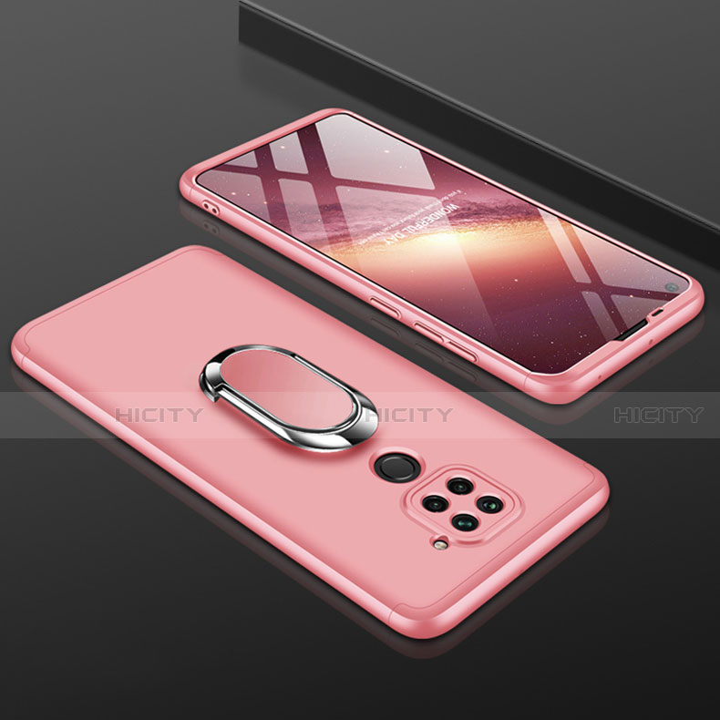 Custodia Plastica Rigida Cover Opaca Fronte e Retro 360 Gradi P01 per Xiaomi Redmi 10X 4G Oro Rosa