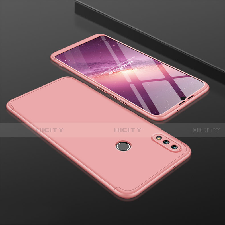 Custodia Plastica Rigida Cover Opaca Fronte e Retro 360 Gradi per Huawei Honor V10 Lite Oro Rosa