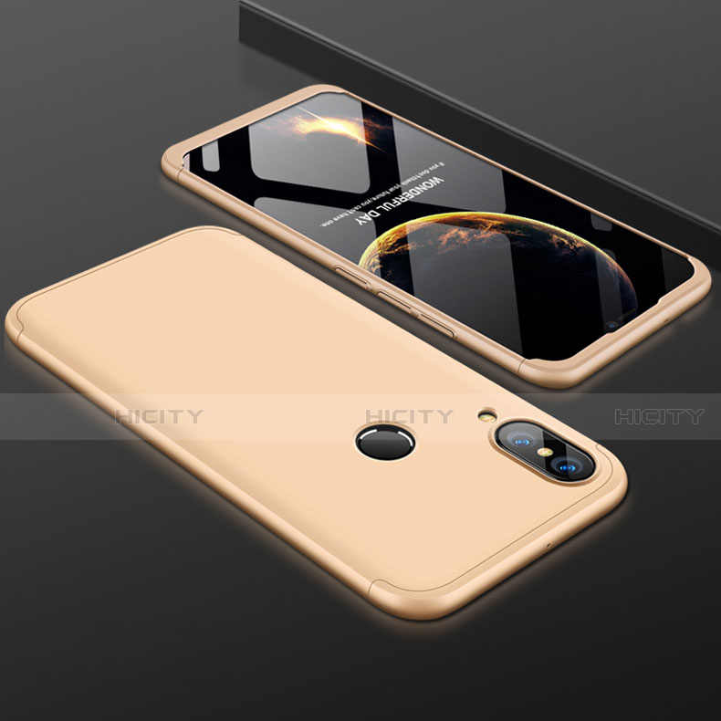 Custodia Plastica Rigida Cover Opaca Fronte e Retro 360 Gradi per Huawei Nova 3e Oro