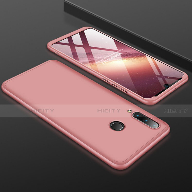 Custodia Plastica Rigida Cover Opaca Fronte e Retro 360 Gradi per Huawei Nova 4e Oro Rosa