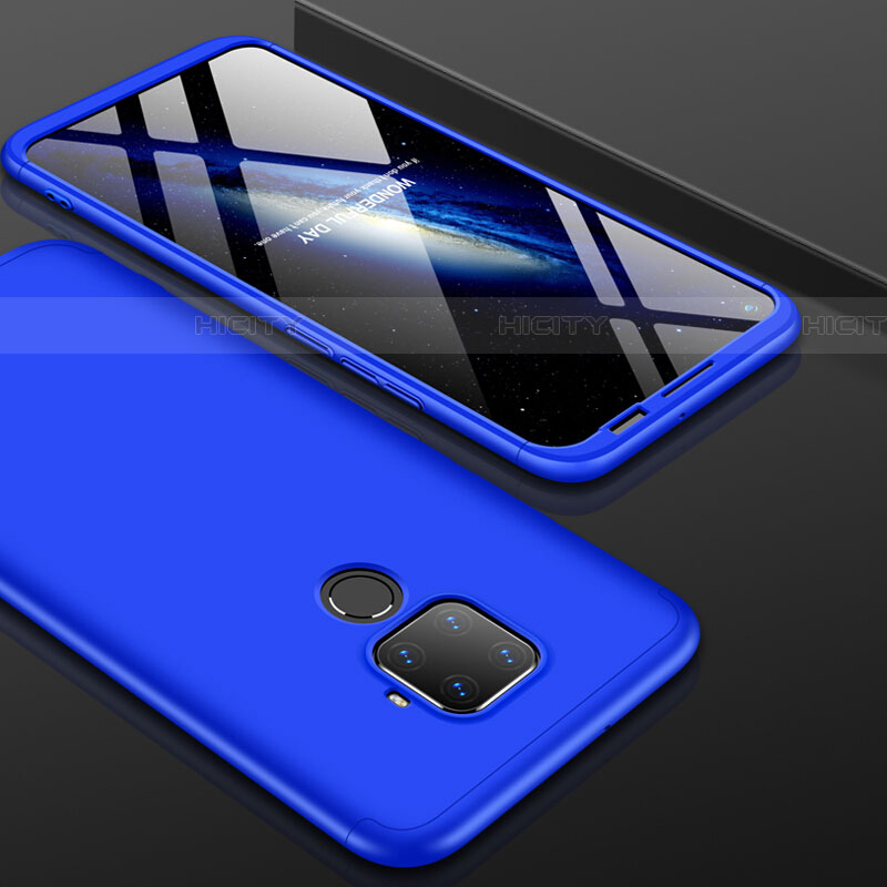 Custodia Plastica Rigida Cover Opaca Fronte e Retro 360 Gradi per Huawei Nova 5z Blu