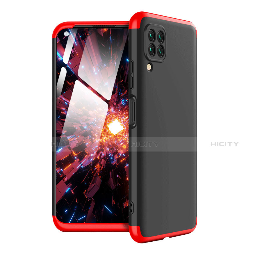 Custodia Plastica Rigida Cover Opaca Fronte e Retro 360 Gradi per Huawei Nova 6 SE Rosso e Nero