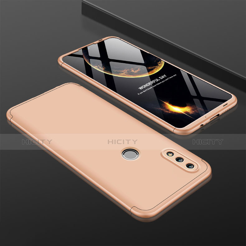 Custodia Plastica Rigida Cover Opaca Fronte e Retro 360 Gradi per Huawei P Smart (2019) Oro