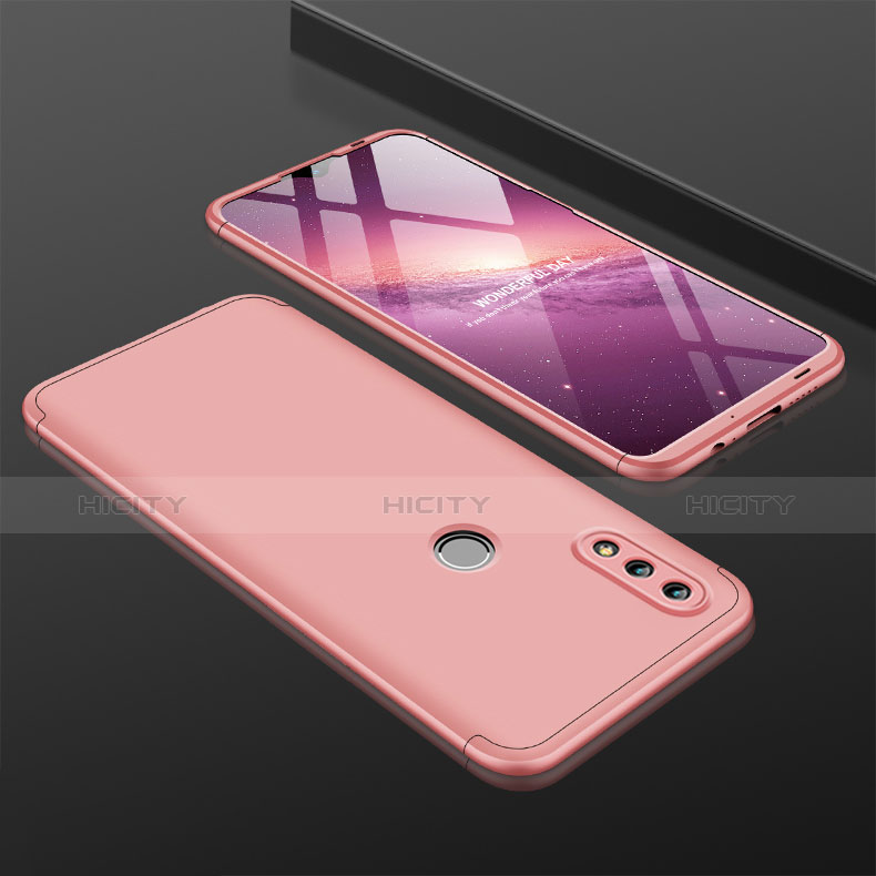 Custodia Plastica Rigida Cover Opaca Fronte e Retro 360 Gradi per Huawei P Smart (2019) Oro Rosa