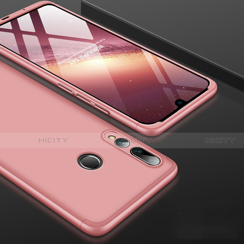 Custodia Plastica Rigida Cover Opaca Fronte e Retro 360 Gradi per Huawei P Smart+ Plus (2019) Oro Rosa