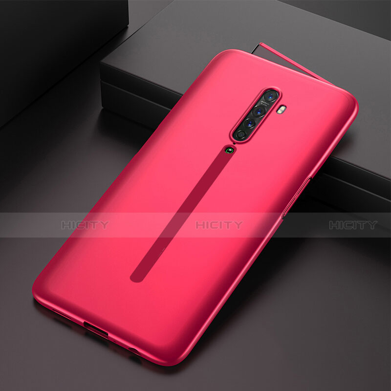 Custodia Plastica Rigida Cover Opaca Fronte e Retro 360 Gradi per Oppo Reno2 Rosso