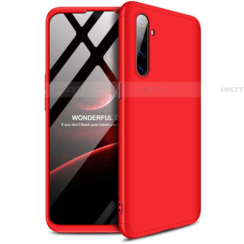 Custodia Plastica Rigida Cover Opaca Fronte e Retro 360 Gradi per Realme XT Rosso