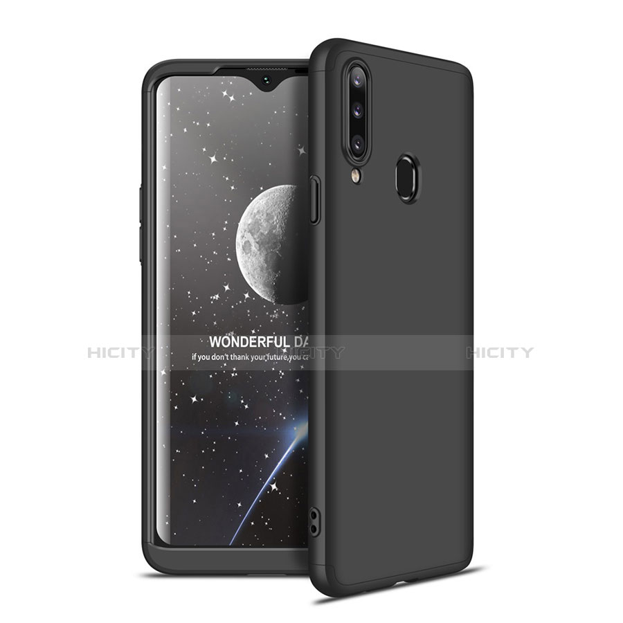 Custodia Plastica Rigida Cover Opaca Fronte e Retro 360 Gradi per Samsung Galaxy A20s Nero