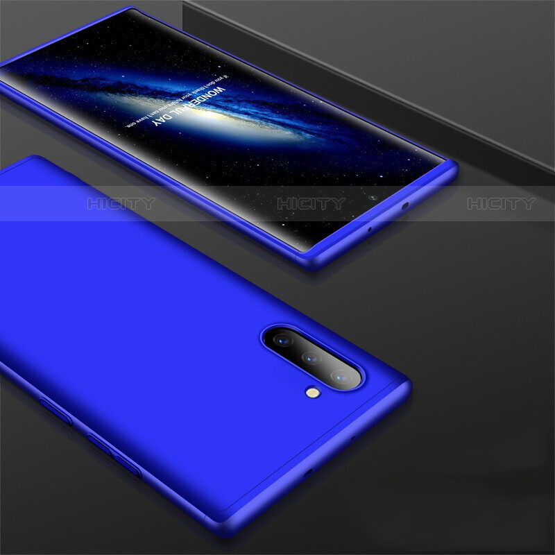 Custodia Plastica Rigida Cover Opaca Fronte e Retro 360 Gradi per Samsung Galaxy Note 10 5G Blu