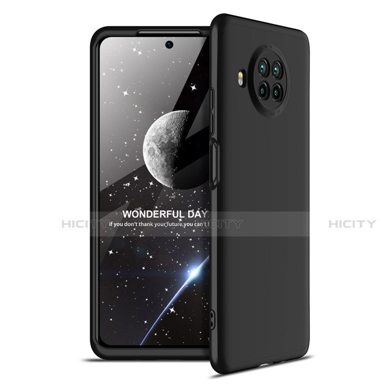 Custodia Plastica Rigida Cover Opaca Fronte e Retro 360 Gradi per Xiaomi Mi 10i 5G Nero