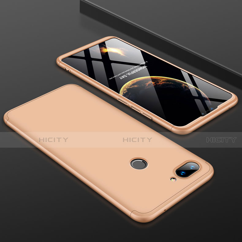 Custodia Plastica Rigida Cover Opaca Fronte e Retro 360 Gradi per Xiaomi Mi 8 Lite Oro