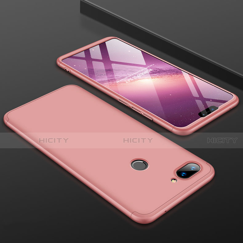 Custodia Plastica Rigida Cover Opaca Fronte e Retro 360 Gradi per Xiaomi Mi 8 Lite Oro Rosa