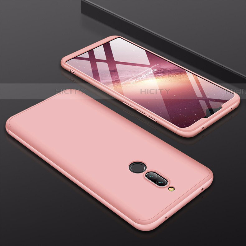 Custodia Plastica Rigida Cover Opaca Fronte e Retro 360 Gradi per Xiaomi Redmi 8 Oro Rosa