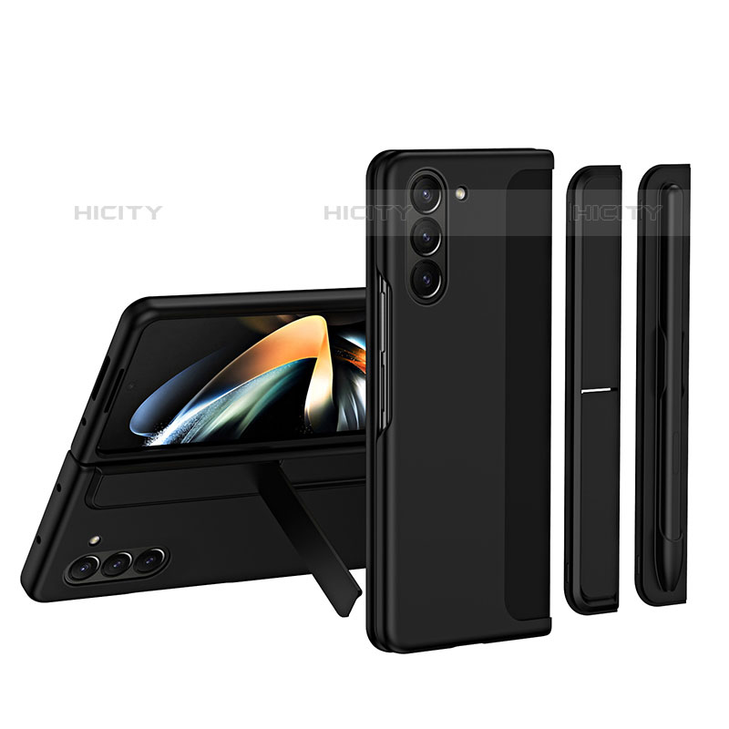 Custodia Plastica Rigida Cover Opaca Fronte e Retro 360 Gradi QH1 per Samsung Galaxy Z Fold5 5G Nero