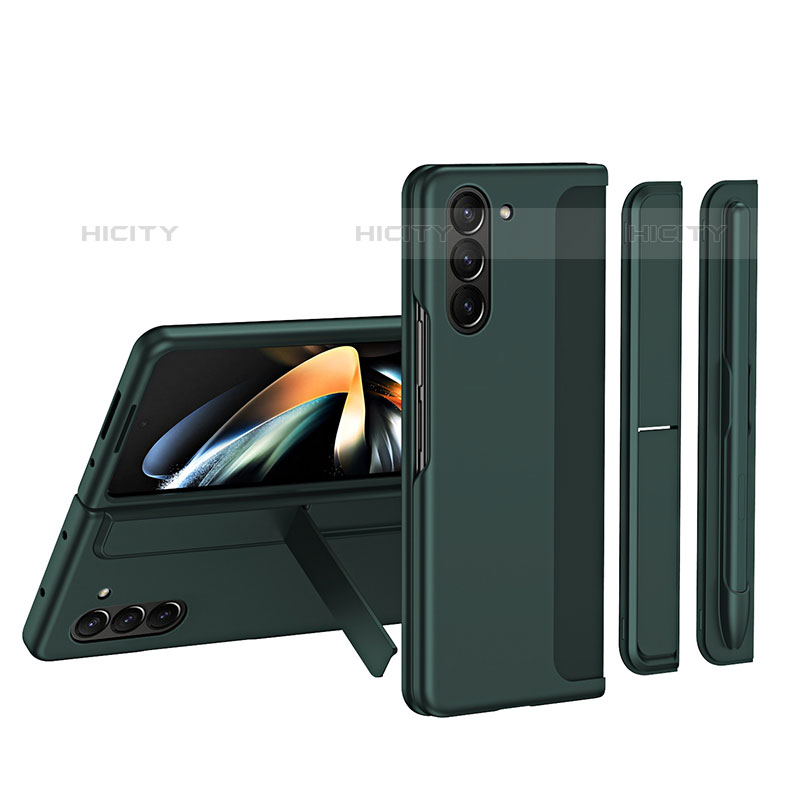 Custodia Plastica Rigida Cover Opaca Fronte e Retro 360 Gradi QH1 per Samsung Galaxy Z Fold5 5G Verde