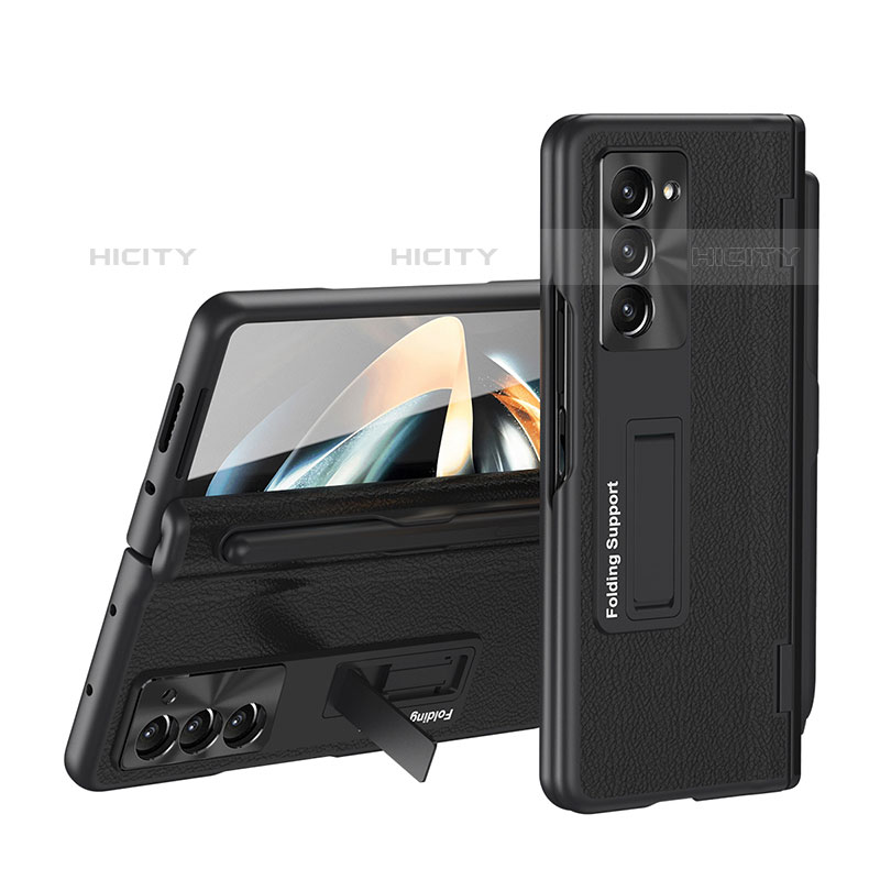 Custodia Plastica Rigida Cover Opaca Fronte e Retro 360 Gradi QH4 per Samsung Galaxy Z Fold5 5G Nero