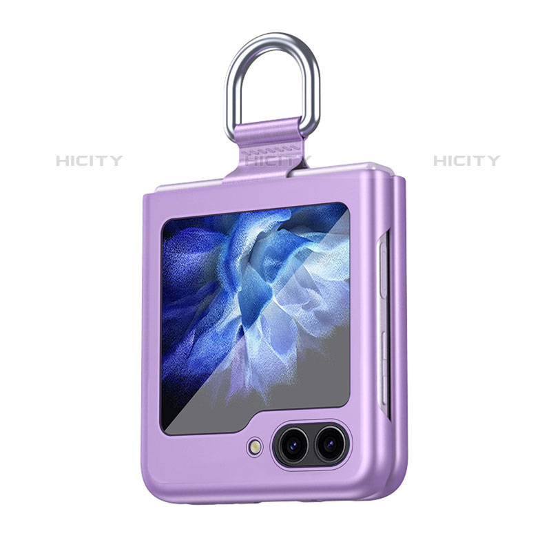 Custodia Plastica Rigida Cover Opaca Fronte e Retro 360 Gradi QH5 per Samsung Galaxy Z Flip5 5G Viola