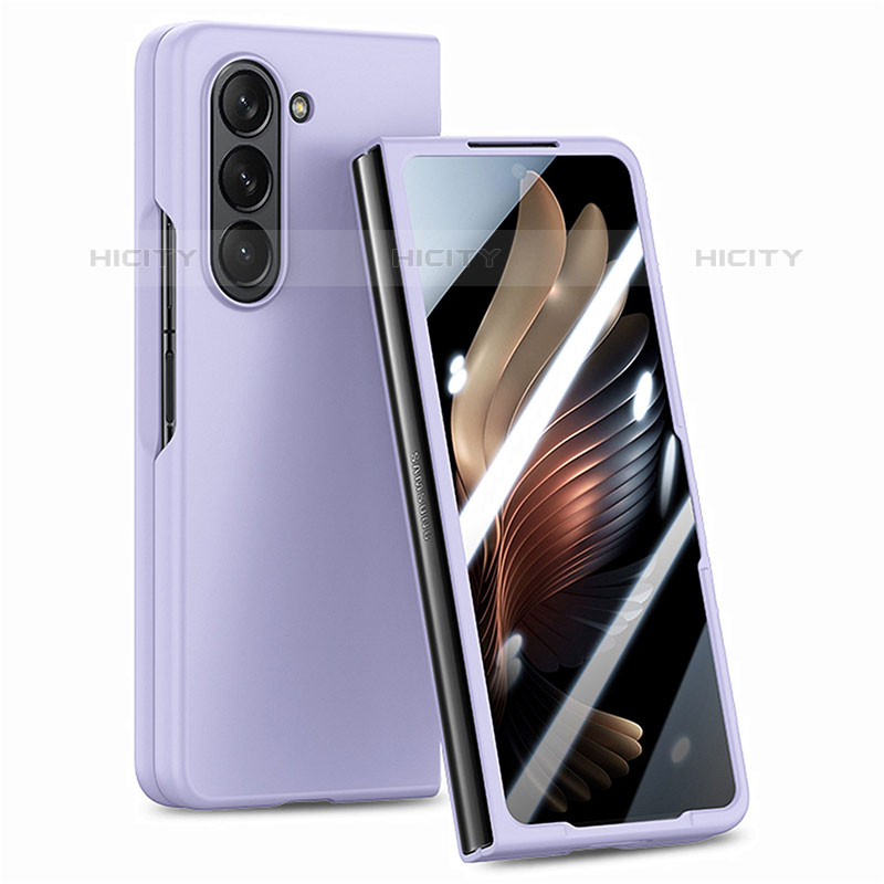 Custodia Plastica Rigida Cover Opaca Fronte e Retro 360 Gradi SD1 per Samsung Galaxy Z Fold5 5G Viola