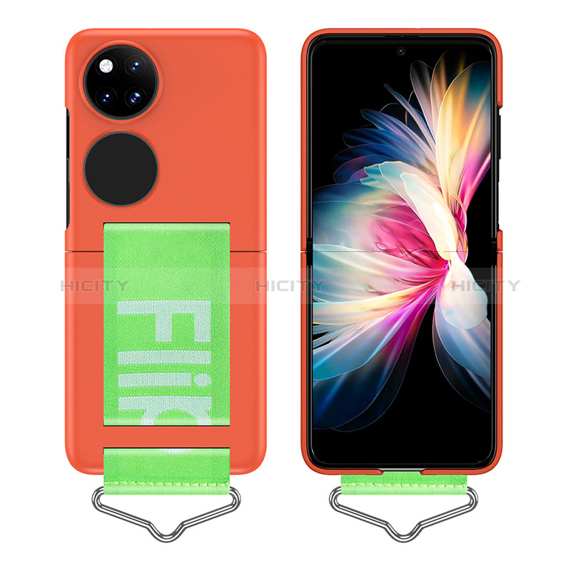 Custodia Plastica Rigida Cover Opaca Fronte e Retro 360 Gradi Z01L per Huawei P50 Pocket