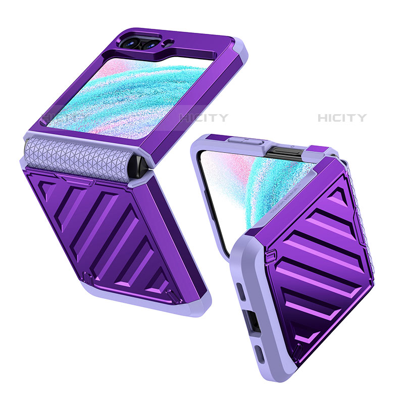 Custodia Plastica Rigida Cover Opaca Fronte e Retro 360 Gradi Z01L per Samsung Galaxy Z Flip5 5G