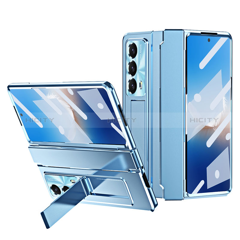 Custodia Plastica Rigida Cover Opaca Fronte e Retro 360 Gradi ZL1 per Huawei Honor Magic Vs2 5G Blu