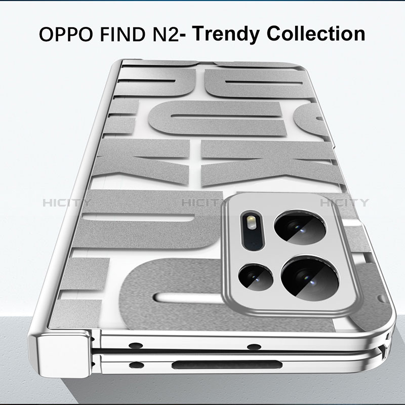 Custodia Plastica Rigida Cover Opaca Fronte e Retro 360 Gradi ZL1 per Oppo Find N2 5G