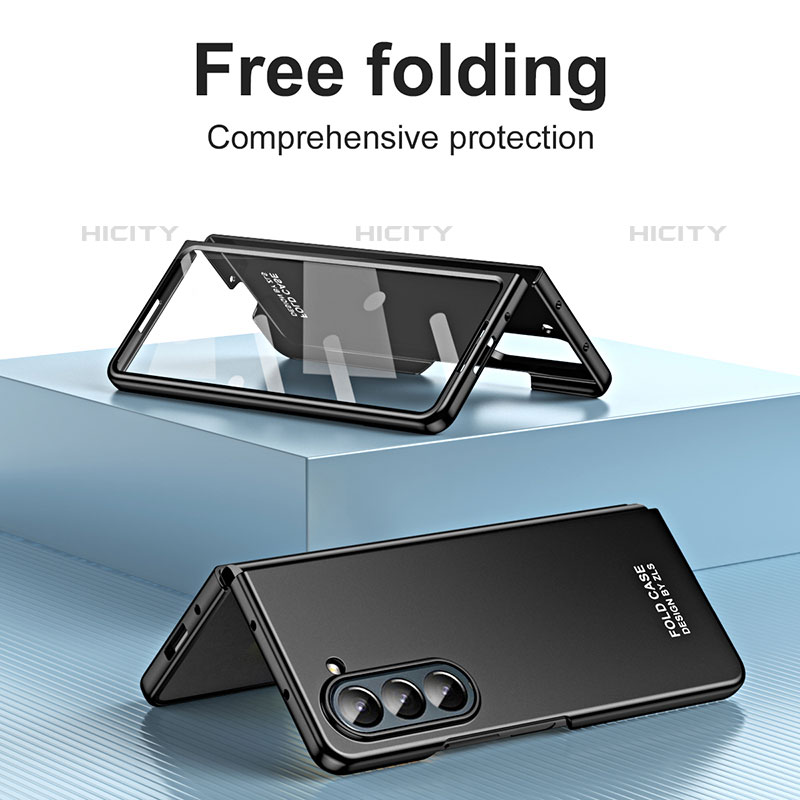 Custodia Plastica Rigida Cover Opaca Fronte e Retro 360 Gradi ZL1 per Samsung Galaxy Z Fold5 5G