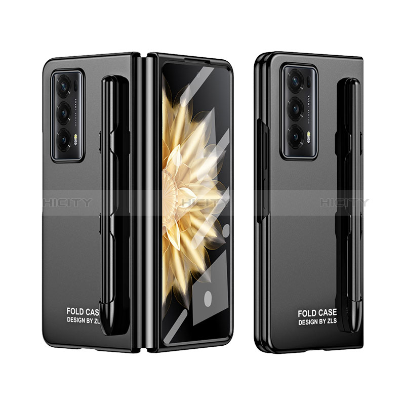 Custodia Plastica Rigida Cover Opaca Fronte e Retro 360 Gradi ZL2 per Huawei Honor Magic V2 Ultimate 5G Nero