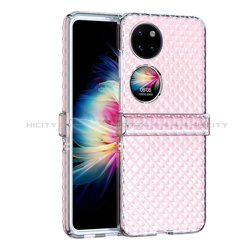 Custodia Plastica Rigida Cover Opaca Fronte e Retro 360 Gradi ZL2 per Huawei P50 Pocket