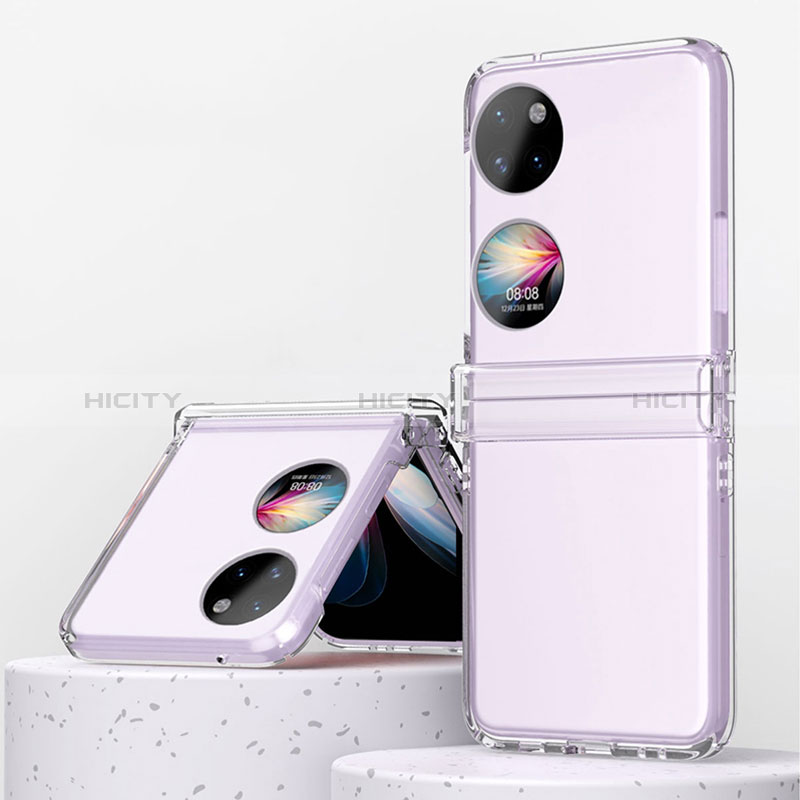 Custodia Plastica Rigida Cover Opaca Fronte e Retro 360 Gradi ZL3 per Huawei P50 Pocket