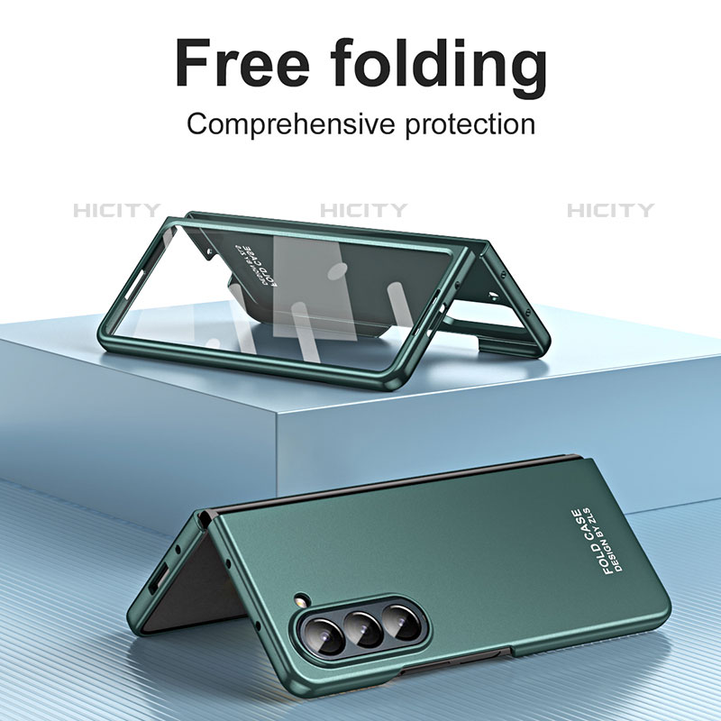 Custodia Plastica Rigida Cover Opaca Fronte e Retro 360 Gradi ZL4 per Samsung Galaxy Z Fold5 5G